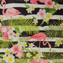 The fabric is a patterned curtain fabric called Flamingo, suitable for curtains, drapes, and valances V-01 олива, Фауна, фото 4