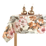 Скатертина з водовідштовхувальним просоченням IDEIA 140х170 см бавовна квіти V-4 пастель , фото 1