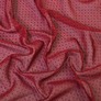 Шифон Горошок флок люрекс вишня , фото 1