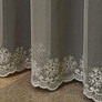 Тюль фатин з вишивкою Грація V-E1 сіра, фото 2 Тюль фатин з вишивкою Грація V-E1 сіра, фото 2