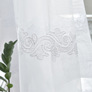 Тюль фатин с вышивкой Ксена біла, фото 2