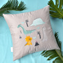 Decorative pillow Dino ТM PAPAELLA 50х50 cm св.сірий, фото 1 Decorative pillow Dino ТM PAPAELLA 50х50 cm св.сірий, фото 1