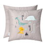 Decorative pillow Dino ТM PAPAELLA 50х50 cm св.сірий, фото 3