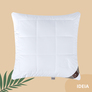 Подушка Air Dream Premium 70х70 см IDEIA два чехла на молнии, антиаллергенная, хлопок, натруальный чехол біла, фото 10