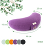 Pillow for meditation and yoga with buckwheat husk IDEIA, 46х25х10 cm т/бузок, фото 4