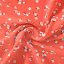 Ткань штапель твил принт, 140 см, 160 гр/м2, для платьев, блузок, юбок V-201/5 любисток св/теракот, Квітковий, фото 1