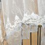 Тюль фатин с вышивкой Dans V-1304 молоко, фото 4