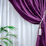 Shinil monophonic curtain fabric V-18 баклажан, фото 1