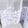 Тюль фатин з вишивкою Пріора V-біла, фото 4