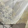 Тюль фатин с вышивкой Приора V-золото, фото 4