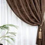 Ткань портьерная однотонная Shinil V-11 шоколад, фото 1