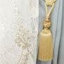 Тканина тюль сітка з вишивкою Ларсон V-золото, фото 2 Тканина тюль сітка з вишивкою Ларсон V-золото, фото 2