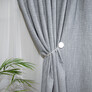 Mario jacquard curtain fabric V-24 сіра, фото 1 Mario jacquard curtain fabric V-24 сіра, фото 1