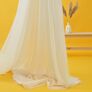 Тюль органза шовк однотонний Ізольда V-25296 молоко, фото 3 Тюль органза шовк однотонний Ізольда V-25296 молоко, фото 3