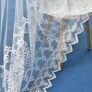 Тюль сетка с вышивкой Антей біла, фото 2