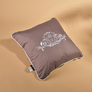 Pillow ROYAL with an embroidery of ТМ IDEIA 45х45 cm шоколад, фото 1