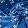 Crash satin dress fabric Ніно синій, фото 1