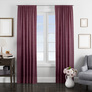 Fabric curtain monophonic Fonluk Canvas V-112 баклажан, фото 2