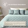 Double-sided blanket Style Cube IDEIA 180x210 cm, durable fabric stitching, anti-allergenic fiber м`ята/св.сірий, фото 5