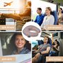 Подушка рогалик 32х32 см Travel IDEIA для подорожей, для шиї та голови, дорожня, антиалергенна шоколад/беж, фото 7