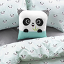 One and a half bedding set TM IDEIA sheet 150x220 cm, duvet cover 145x215 cm, pillowcase 50x70 cm (2 pcs) panda ментол, фото 11