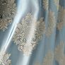 Тканина портьєрна жакардова Торонто  V-805 бірюза золото, фото 7