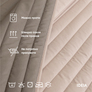 Bedspread Style ROYAL TM IDEIA 220х240 см сірий/беж, фото 10