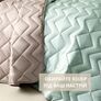 Blanket double-sided Іззі TM IDEIA 240х260 см м`ята/св.сірий, фото 3