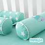 Бортик валики 2 шт захисні у дитяче ліжечко ТM PAPAELLA 60х15 см, 120х15 см бавовна зірка/горошок ментол, фото 14