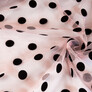 Stretch mesh fabric Peas with flock пудра чорна, фото 2 Stretch mesh fabric Peas with flock пудра чорна, фото 2