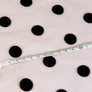 Stretch mesh fabric Peas with flock пудра чорна, фото 3