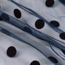 Stretch mesh fabric Peas with flock темно синьо чорна, фото 1