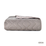 Покрывало на кровать Іззі 220х240 см IDEIA двухстороннее, прочная стежка ткани, антиаллергенное волоконо сірий/беж, фото 11