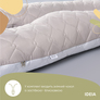 U-shaped pillow quilted for pregnant women and for rest ТМ IDEIA 140х75х20 см сіро/біла, фото 5