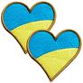 Velcro chevron Heart frame 6x6.5 cm, 2 pcs, фото 1