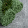 Terry jacquard towel Aurora TM IDEIA 50х90 cm олива , фото 2
