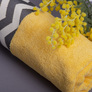 Рушник махровий IZZI TM IDEIA 50х90 см жовтий, фото 4
