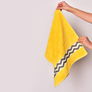 Рушник махровий IZZI TM IDEIA 50х90 см жовтий, фото 7