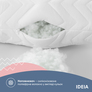 Pillow NORDIC COMFORT+ IDEIA 70х70 cm with quilted zippered cover  біла, фото 5