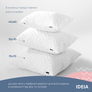 Pillow NORDIC COMFORT+ IDEIA 70х70 cm with quilted zippered cover  біла, фото 8