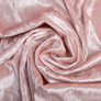 Тканина Оксамит стрейч однотонний Li, тканина костюмна, платтяна оксамитова, велюр св/пудра, фото 1