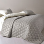 Покрывало на кровать Стиль Cube 210х240 см IDEIA двухстороннее, прочная стежка ткани, антиаллергенное волоконо сірий/квіти, фото 4