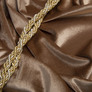 Тканина Велюр стрейч однотонний, тканина костюмна, платтяна оксамитова, оксамит золото, фото 3