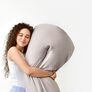 Pillowcase for U-shaped pillow140х75х20 cm св.сіра/біла, фото 5