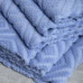 Terry jacquard towel TM IDEIA 70х140 cm блакитний , фото 4