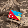 Набор шевронов 2 шт на липучке флаг Украины и Турции, вышитый патч нашивка 5х8 см Турция, фото 3 Набор шевронов 2 шт на липучке флаг Украины и Турции, вышитый патч нашивка 5х8 см Турция, фото 3