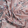 Dress fabric satin silk джуна пудра, фото 2