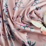 Dress fabric satin silk джуна пудра, фото 4