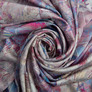 Fabric satin silk satin Armani Arti квіти беж, фото 1