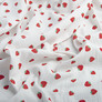 Two-Layer Cotton Muslin Fabric for Summer Clothing and Home Textiles двошарова суниці, фото 2